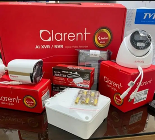 پک 2دوربین شامل (دستگاه 4کانال کلارنت+هارد500گیگ+2عدد دوربین کلارنت+2 عدد آداپتور+4عدد فیش)